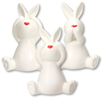 Hase mit Herzchennase