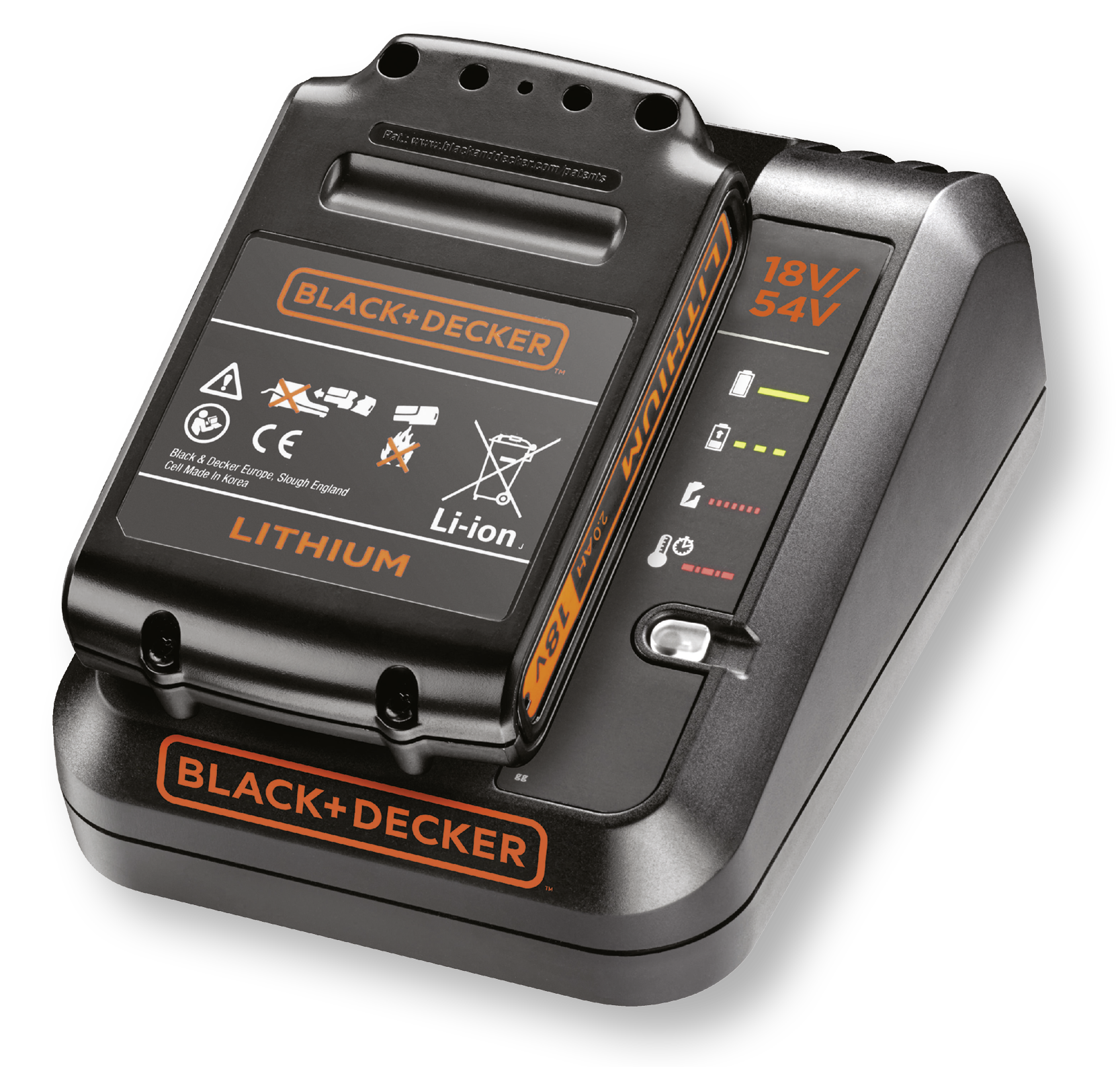 BLACK + DECKER Starter-Kit Schnell-Ladegerät und Akku »BDC2A20«