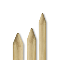 Baumpfahl gehobelt