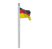 Aluminium-Fahnenmast inkl. Deutschland-Fahne