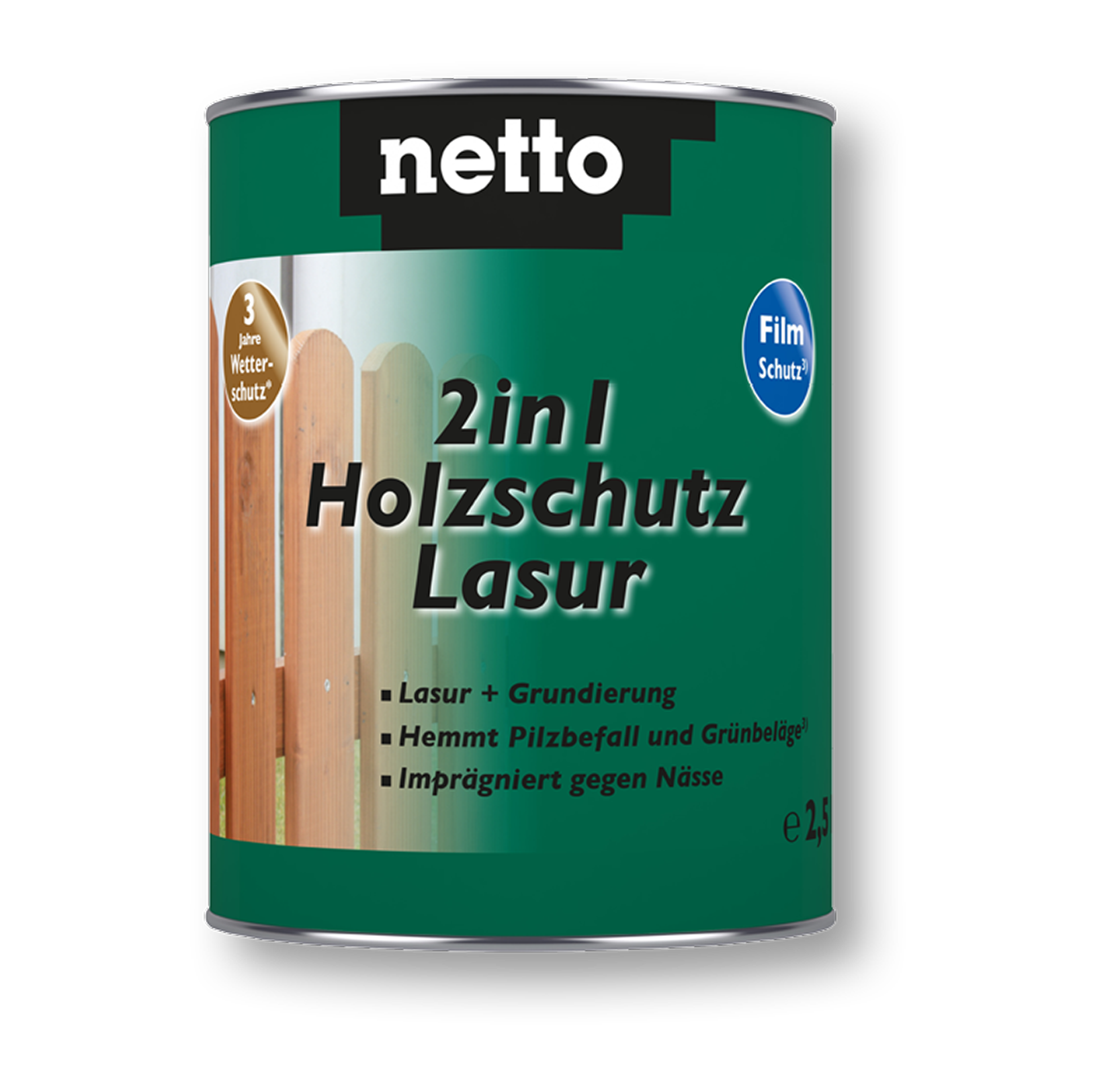 netto 2 in 1 Holzschutz-Lasur