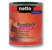 netto Buntlack auf Kunstharzbasis 375 ml