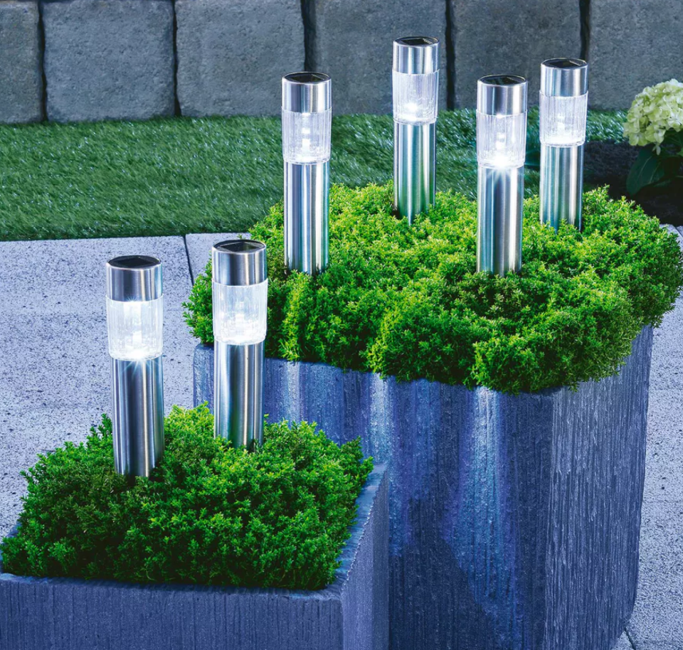 LED-Solar-Leuchten »Tube« 6er-Set